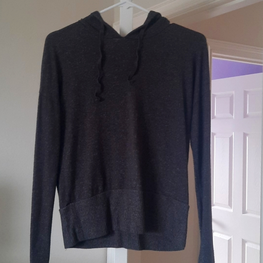 Pick Rose Vintages Cropped Grey Hoodie
